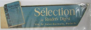 ANTIQUE BRAND PAGES ADVERTISING BOOKMARK PRESS SELECTION READERS DIGEST / 3 - Picture 1 of 1