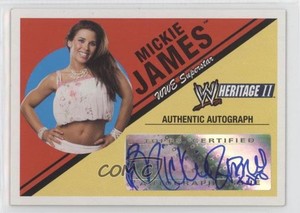 2006 Topps Heritage II WWE Auto Mickie James Rookie Auto RC