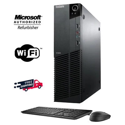 Lenovo ThinkCentre SFF Business Desktop PC i5 3.1Ghz 8GB 512GB SSD Window 10 Pro - Image 1 of 4