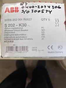 ABB S 202-K30 BREAKER - Picture 1 of 7