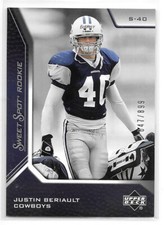 2005 Upper Deck Sweet Spot Football #113 Justin Beriault RC Rookie /899