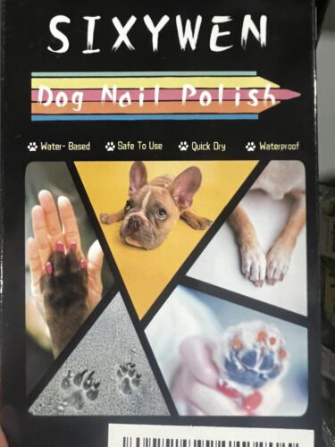 Dog Nail Polish, 6 Colors Pet Nail Polish Pen Set, Quick Dry Puppy Nail Polish,