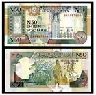 1991 Somalia 50 Shillings-Mint Uncirculated-Weaver/Child and Donkey  -STK#A39