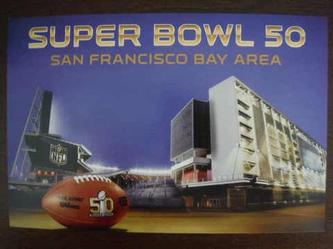 SUPER BOWL 50 LIMITED EDITION POSTCARD SAN FRANCISCO LEVI STADIUM Cover