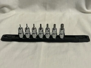Wiha Tools 7 Piece Security Hex Bit Socket Set, 3/8" Drive, 2-8mm, 71989 - Picture 1 of 5