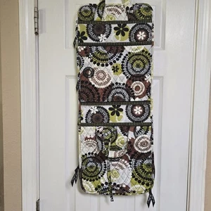 VERA BRADLEY COCOA MOSS JEWELRY FOLIO ORGANIZER 28 X 12" - Picture 1 of 4