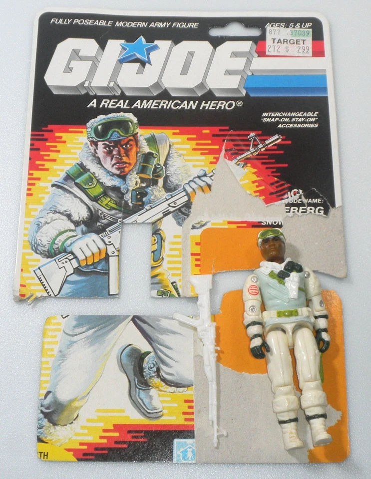 Tarjeta de archivo de figura Iceberg v1 1986 de colección G.I. GI Joe 3.75 ARAH Lote 100% Completo Foto 1 de 4