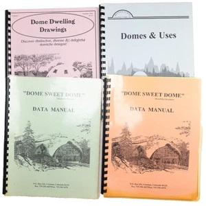 Monolithic Domes Construction Plans Uses and Data Lot of 4 Spiral Bound 1994 - Picture 1 of 24