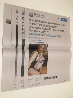 Richard Prince-全套5张家庭推文海报 — 第 1/4 张图片