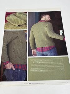 Meghan Babin Bear Lake Pullover Knitting Pattern 32½-47½" Magazine Pages - Picture 1 of 3