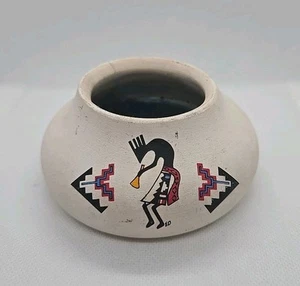Native American Southwestern Pottery Candle Sandstone Creation Hand Painted - Picture 1 of 7