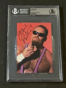 JIM THE ANVIL NEIDHART 1998 PANINI WCW/NWO SIGNED AUTOGRAPHED CARD BAS AUTHENTIC - Picture 1 of 2