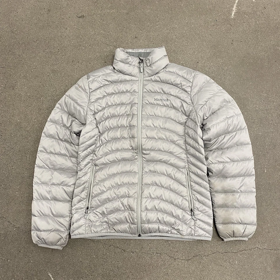 Marmot 600 Fill Duck Down Puffer Jacket Women’s Medium Gray - Image 1 of 4