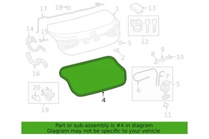 2024-2025 Lexus Luggage Weatherstrip - Picture 1 of 1