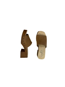 Bos & Co Marly open toe mule clog italy sold out color chestnut brown 37 US 6.5 - Picture 1 of 5