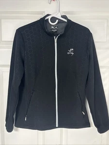 Adidas Mujer’s Mediana Negra Chaqueta Sudadera Cremallera Wild Turkey Golf Vernon NJ Nueva Jersey - Imagen 1 de 6