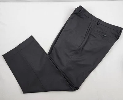 Claiborne мужской платье брюки 34 x 30 прямой крой микрофибры вулканический серый новый с Ярлыками - Изображение 1 из 4