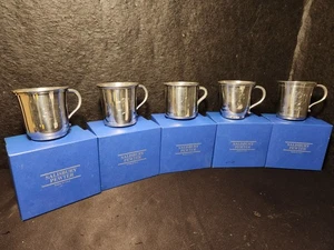 Vintage 5er Set Salisbury Zinn Becher Alabama Georgia Mississippi Carolina Seil - Bild 1 von 24