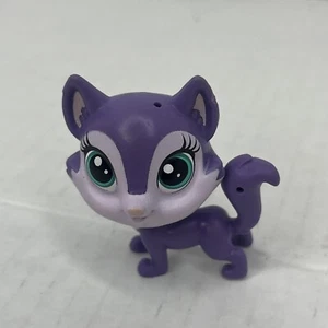 Littlest Pet Shop Pets Fir Sprucewood # 63 Purple Wolf Husky Dog - Picture 1 of 5