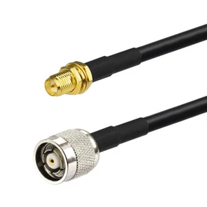 RP-SMA Jack female to RP-TNC Plug male pigtail Cable RG58 50cm 20" for wireless - Picture 1 of 4