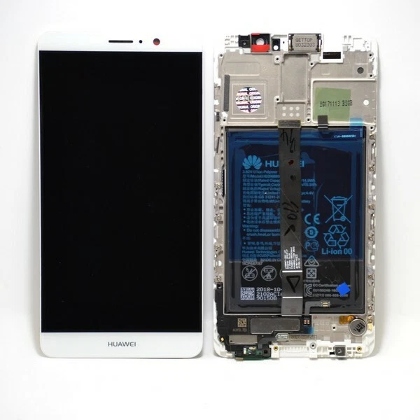 Genuine Huawei Mate 9 (MHA-L09, L29) LCD Assy +Frame +Batt New Silver 02351BAS - Image 1 of 1