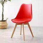 Set of 1/2/4 Tulip Dining Chairs Designer Chairs Wooden Home Office Kitchen