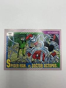 1991 Impel Marvel Comics Archienemigos #105 "Spider-Man vs Dr. Octopus" Casi Nuevo - Imagen 1 de 3