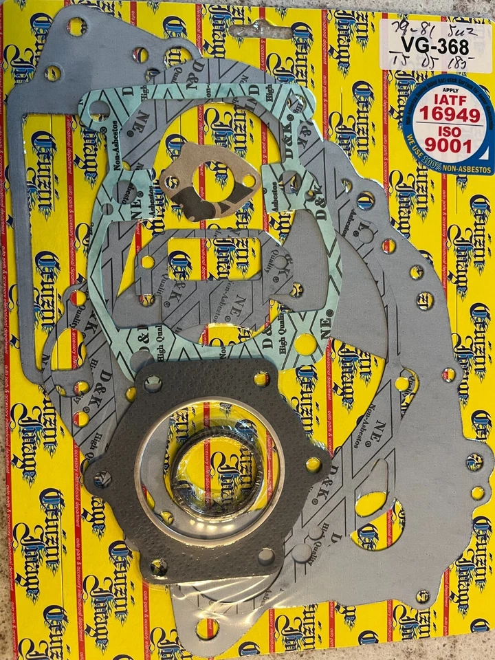 Juego de juntas de motor Suzuki TS185 DS185 1979 1980 1981 11141-29900 11241-29310 Foto 1 de 1