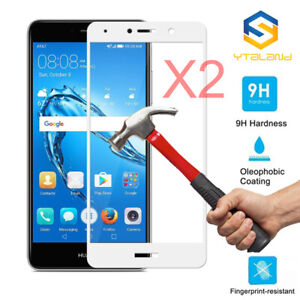 2PCS  Full Cover Tempered Glass Screen Protector For Huawei Ascend XT2 / Elate 4