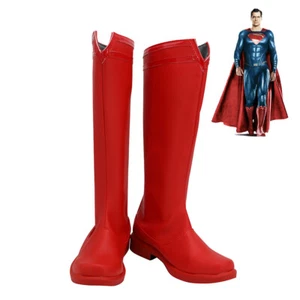 Liga de la Justicia Superman Clark Kent Zapatos Juegos con disfraces Hombres Botas - Imagen 1 de 5