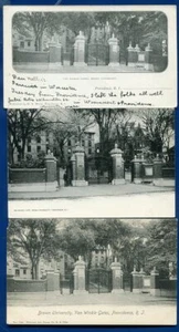 Gruppe von 3 Van Wickle Gate Brown University Providence RI Postkarten - Bild 1 von 2