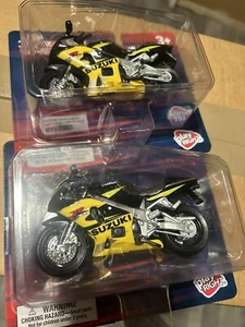 2 Wheelers SUZUKI GSX-R600  Motorcycle Yellow/Black New  1 Pack Only - Picture 1 of 4