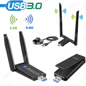 WIFI Adapter WLAN USB 3.0 Stick 1300/1800Mbps Dual-Band Dongle Antenne für PC DE - Bild 1 von 48