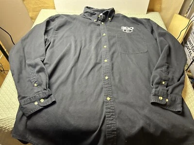 Camisa Dodge HEMI Abotonada Negra Talla XXL Cuadro Ropa Atlética Mopar 2XL Foto 1 de 4