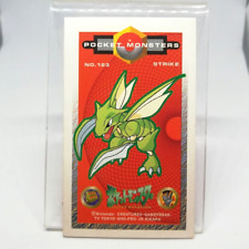 Scyther #0123 SLAMMER Pokémon Menko card GAME JAPAN NINTENDO Size 7.5㎝×4.5㎝