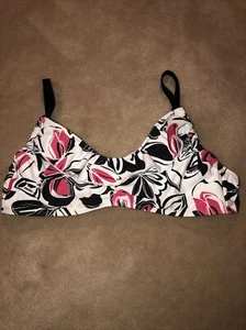 Athena Damen-Bikinioberteil mit Blumenmuster nur Größe 12 weiß, rosa, schwarz - Bild 1 von 18