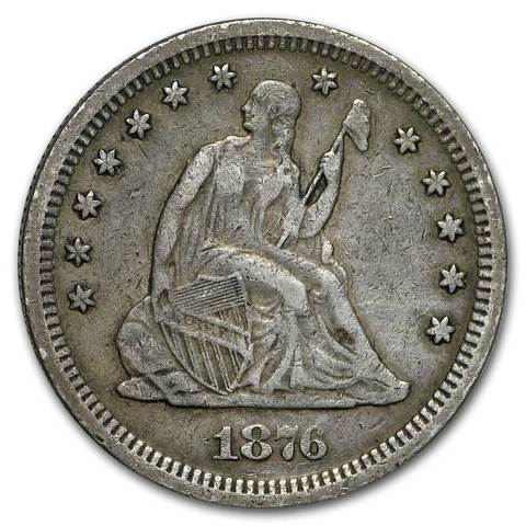 1876-S Liberty Seated Quarter XF - SKU#176762 Cover