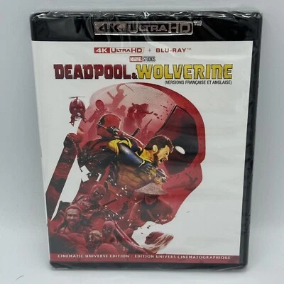 Deadpool & Wolverine - 4K Ultra HD + Blu-ray - BILINGUAL - New - Ships in Box - Image 1 of 3