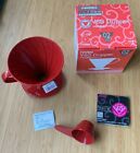Hario V60 02 Red Plastic Coffee Dripper, Brand New Boxed - Made in Japan