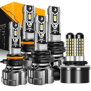 LED Headlights Fog Lights Bulbs Kit For Chevy Silverado 1500 2500 HD 1999-2002 - Picture 1 of 17