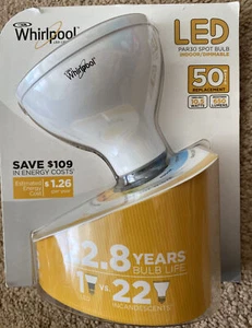 Whirlpool PAR30L LED Spot Light Bulb 40W 40 Watt Indoor Dimmable 650 Lumens - Picture 1 of 5