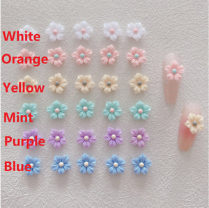 10Pcs Resin 11mm Mini Flower Series Flat Back Fit Phone Case Nail Art Decor