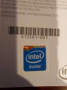 1 pcs Intel Inside Sticker     label badge decal - Picture 1 of 2