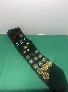 Vintage Girl Scout Patches And Sash - Picture 1 of 5