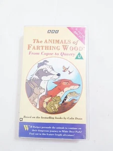 The Animals Of Farthing Wood VHS 1992 BBC Video - From copse to quarry RARE - Picture 1 of 12