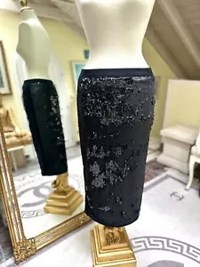 MarcCain Rock mit Pailletten in Schwarz, Gr. M-L - Bild 1 von 13