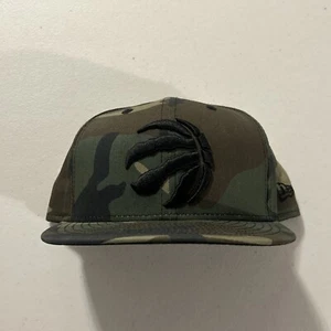New Era Toronto Raptors Camo NBA 59Fifty Fitted Hat Size 7 1/2 - Picture 1 of 5