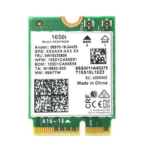 Carte WiFi 1650i AX201NGW 3000Mbps WIFI6 2,4G/5G double bande Cnvio2 Bluetooth3313 - Photo 1/6