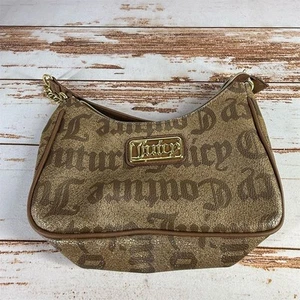 Borsa a tracolla donna Juicy Couture chino marrone stampa logo gotico - Foto 1 di 9