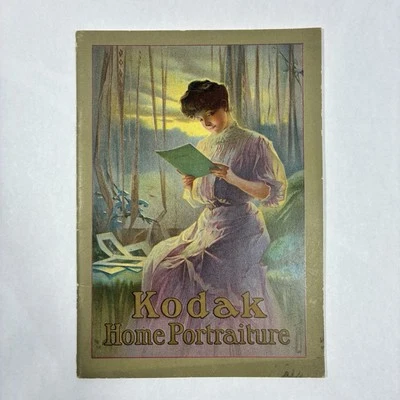 Vtg Kodak Home Portraiture Technique Booklet Advertising Photos 32 Pgs  - Image 1 of 4